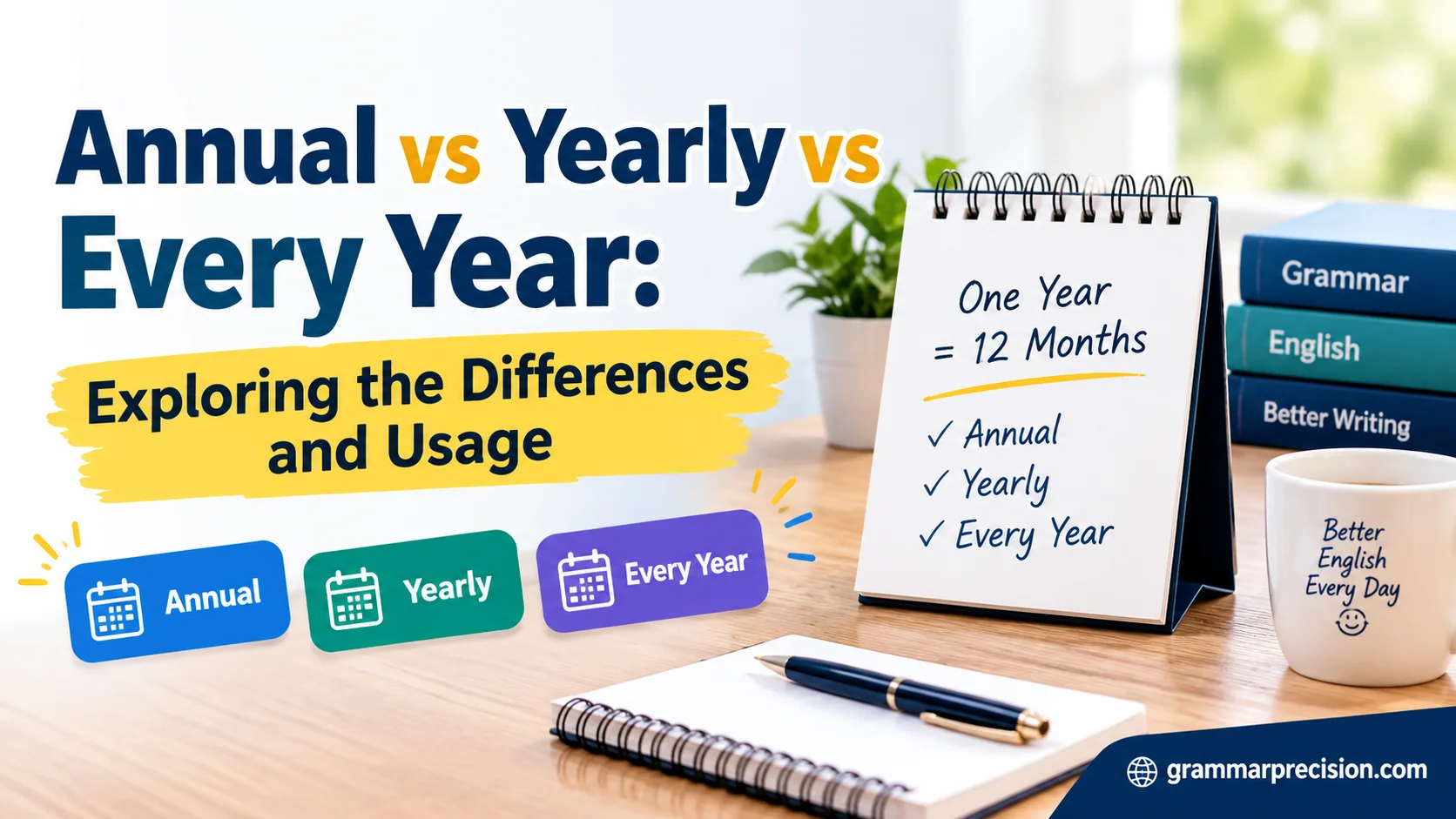 Annual vs Yearly vs Every Year: Exploring the Differences and Usage