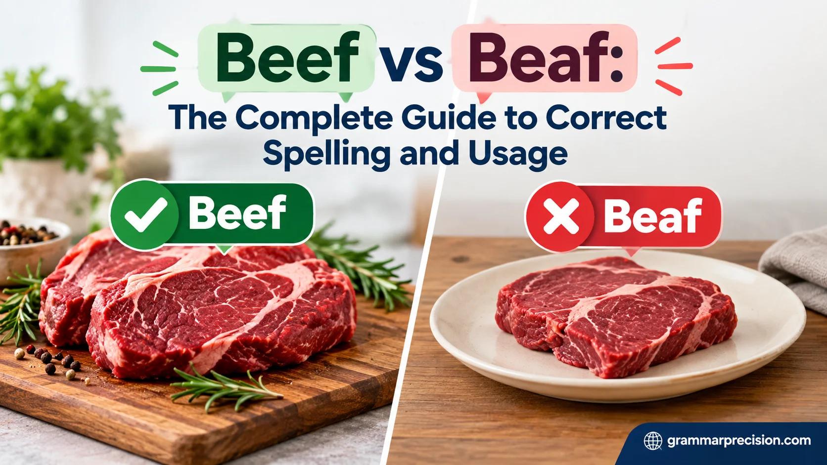 Beef vs Beaf: The Complete Guide to Correct Spelling and Usage