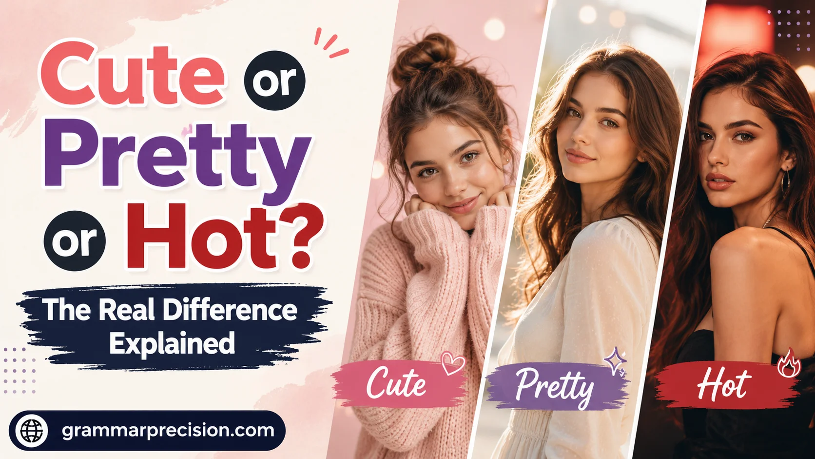 Cute or Pretty or Hot? The Real Difference Explained