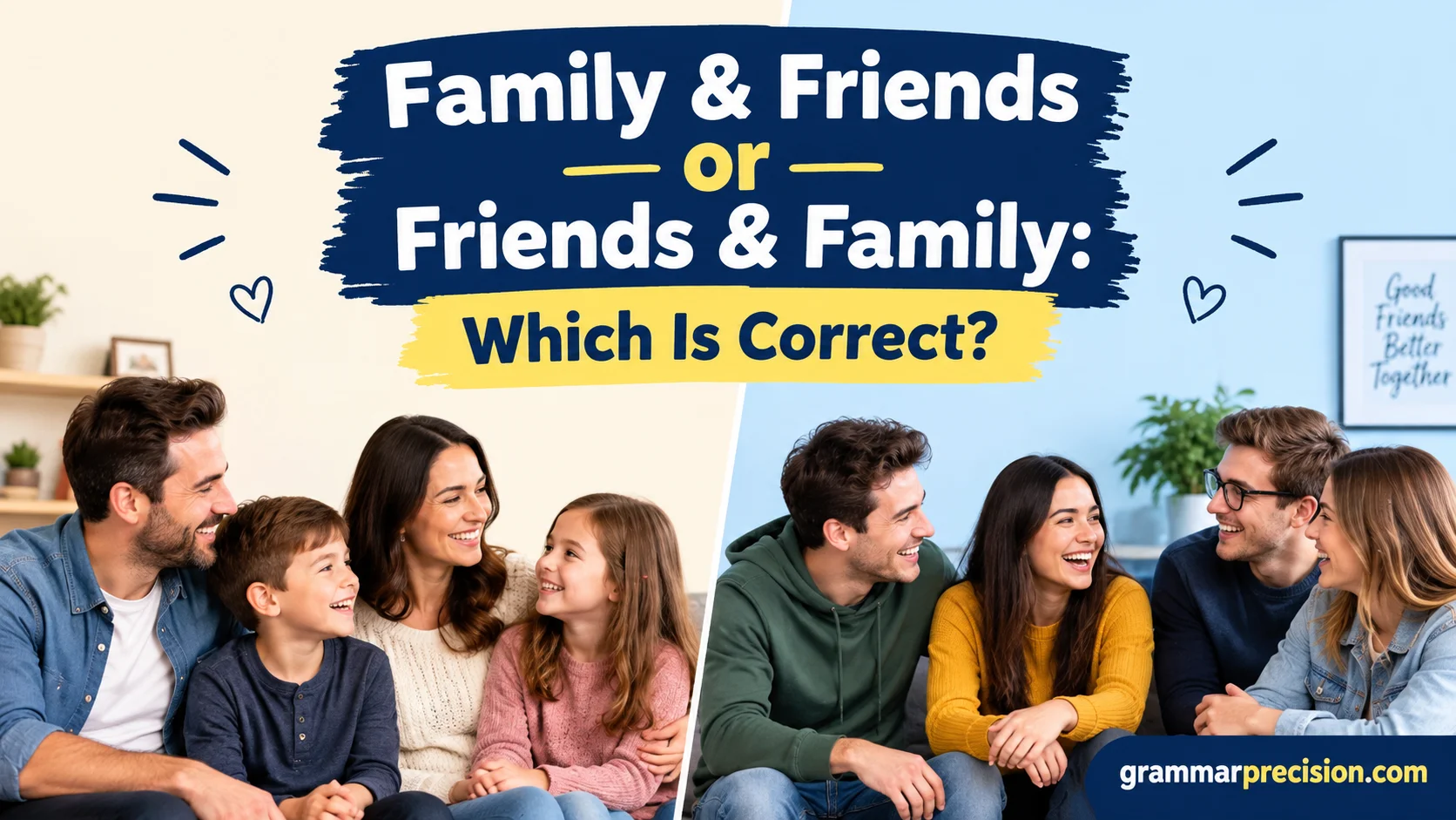 Family & Friends or Friends & Family: Which Is Correct?