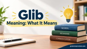 Glib Meaning: What It Means