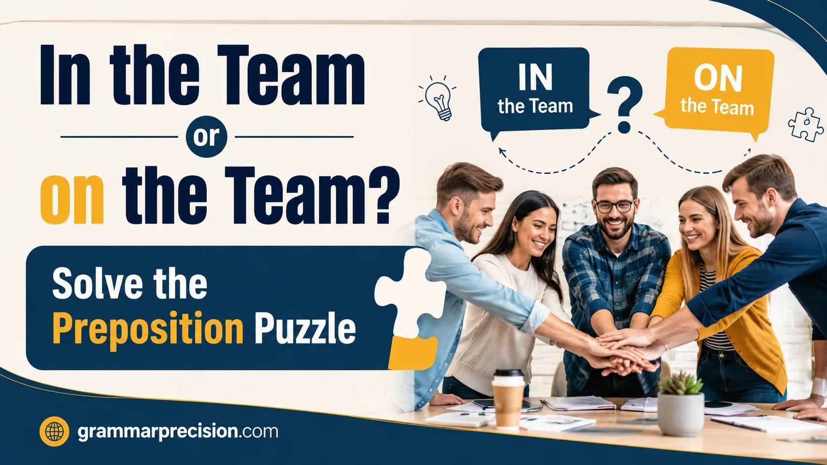 In the Team or on the Team? Solve the Preposition Puzzle