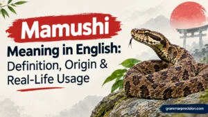 Mamushi Meaning in English: Definition, Origin & Real-Life Usage