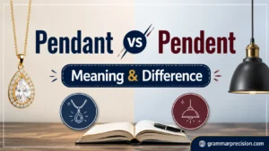 Pendant vs Pendent: Meaning & Difference