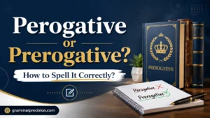 Perogative or Prerogative? How to Spell It Correctly?