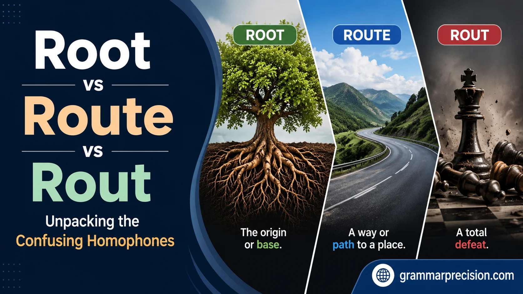 Root vs. Route vs. Rout: Unpacking the Confusing Homophones