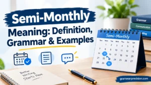 Semi-Monthly Meaning: Definition, Grammar & Examples