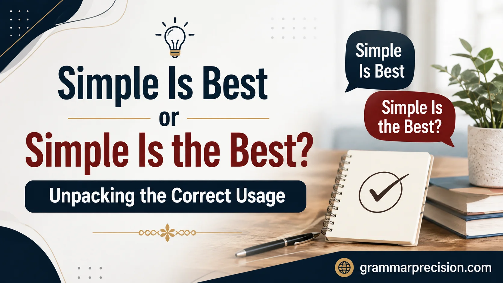 Simple Is Best or Simple Is the Best? Unpacking the Correct Usage