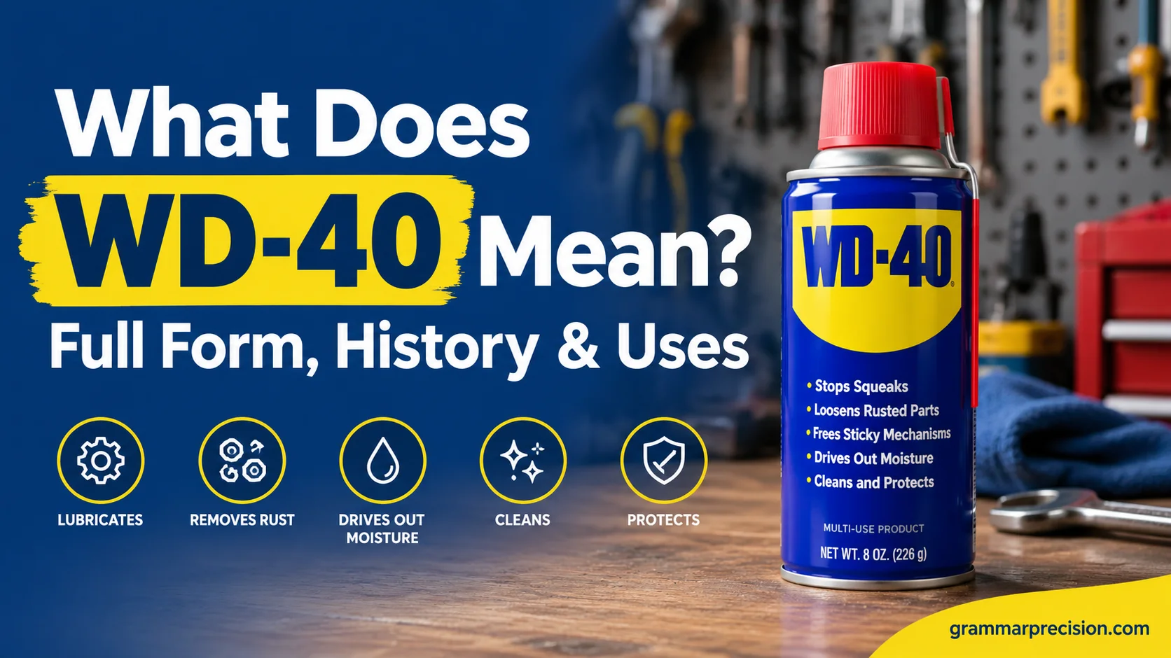 What Does WD-40 Mean? Full Form, History & Uses