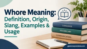 Whore Meaning: Definition, Origin, Slang, Examples & Usage