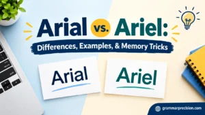 Arial vs. Ariel: Differences, Examples, & Memory Tricks