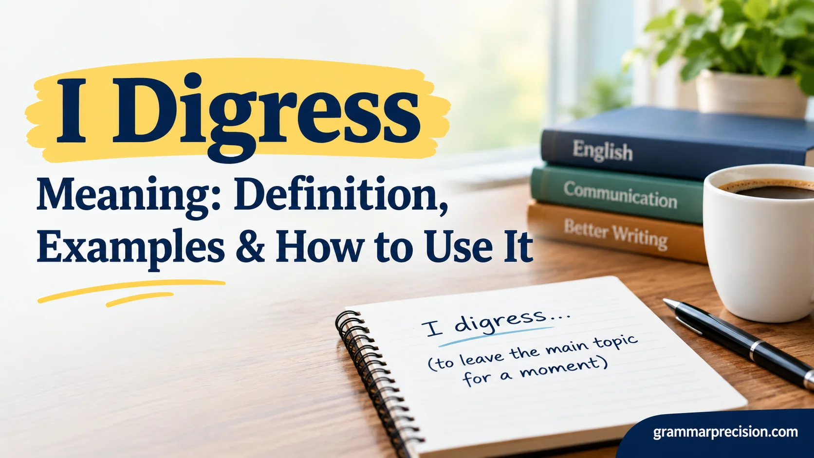 I Digress Meaning: Definition, Examples & How to Use It