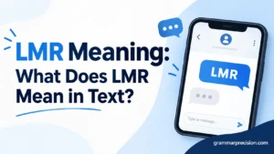 LMR Meaning: What Does LMR Mean in Text?