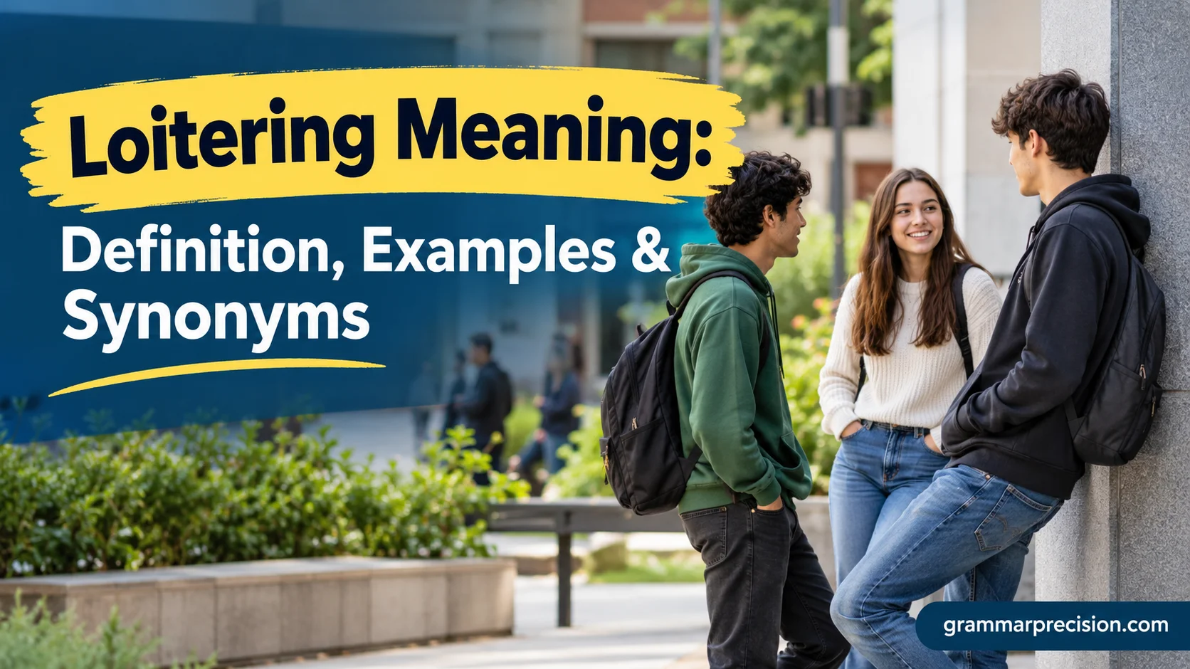 Loitering Meaning: Definition, Examples & Synonyms
