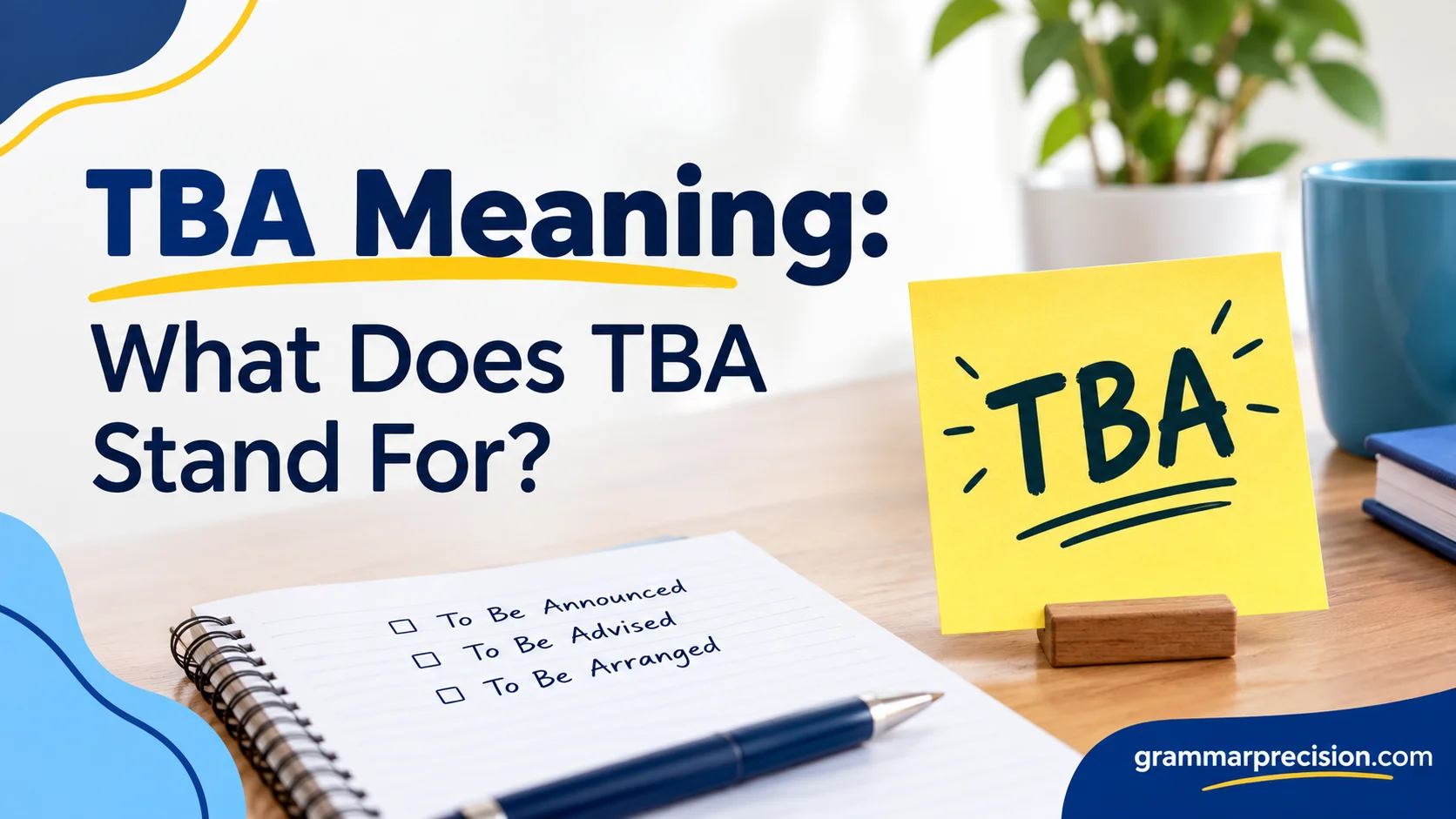 TBA Meaning: What Does TBA Stand For?