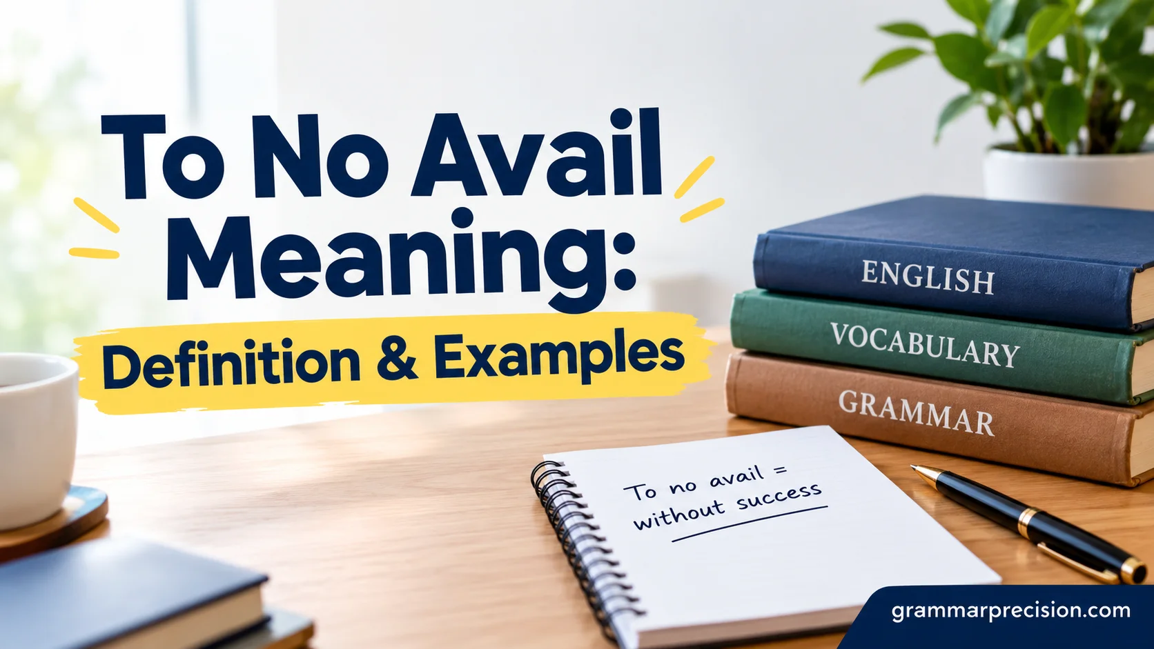 To No Avail Meaning: Definition & Examples
