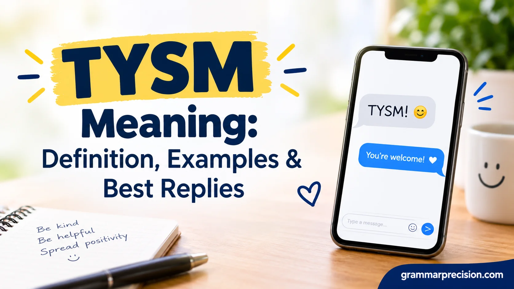 TYSM Meaning: Definition, Examples & Best Replies
