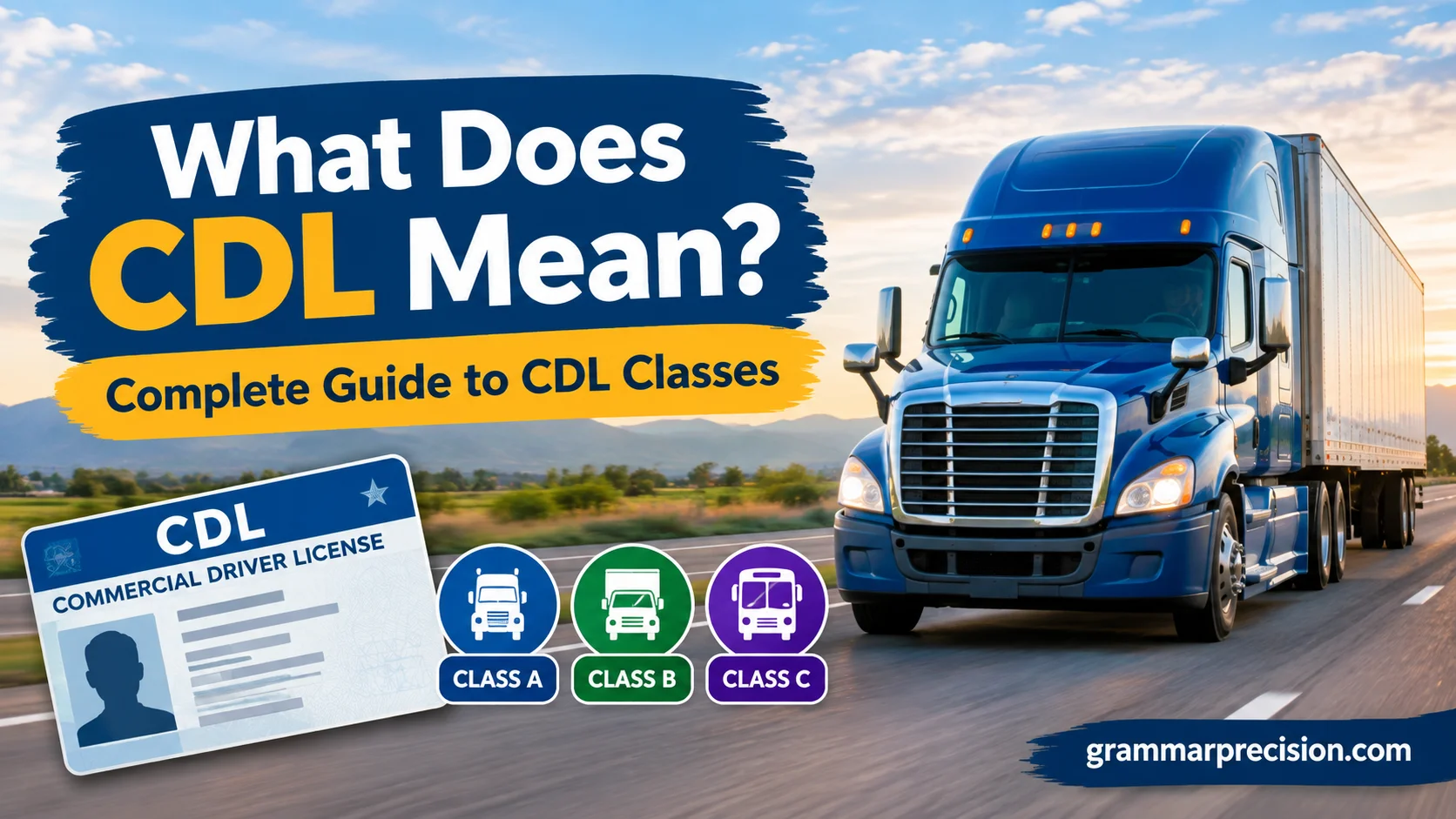 What Does CDL Mean? Complete Guide to CDL Classes